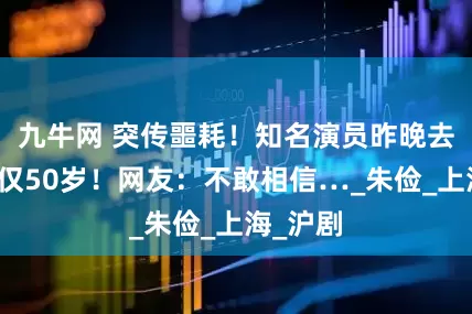 九牛网 突传噩耗！知名演员昨晚去世，年仅50岁！网友：不敢相信…_朱俭_上海_沪剧
