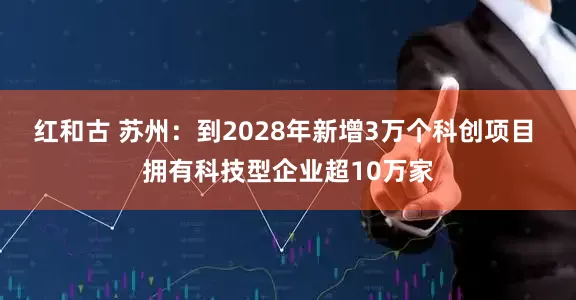 红和古 苏州：到2028年新增3万个科创项目 拥有科技型企业超10万家