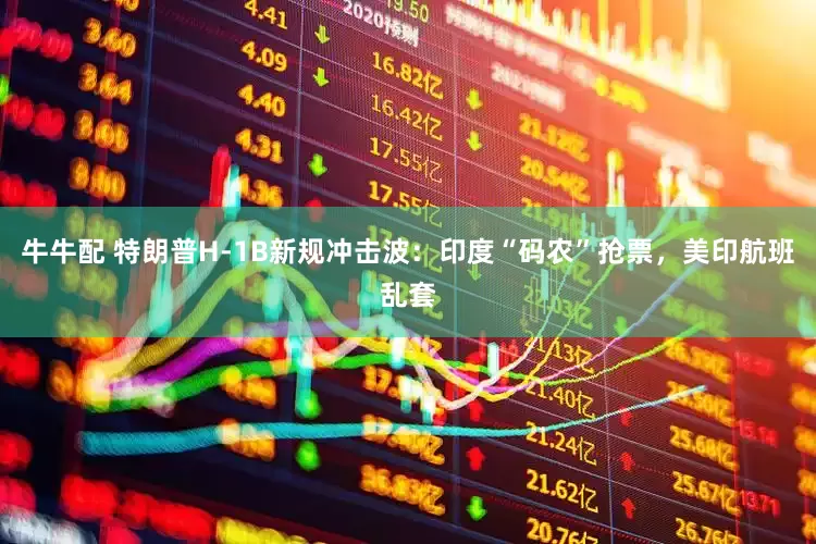 牛牛配 特朗普H-1B新规冲击波：印度“码农”抢票，美印航班乱套
