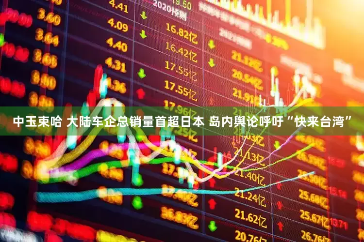 中玉束哈 大陆车企总销量首超日本 岛内舆论呼吁“快来台湾”